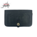 美品 HERMES エルメス ドゴンGM ブラック 黒 シルバー金具 トゴ 長財布 ロングウォレット ▫︎H刻印 メンズ 501893 【中古】(4)