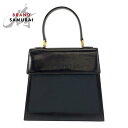 美品 YVES SAINT LAURENT イヴ サンローラン ヴィンテージ YSL ブラック 黒 ゴールド金具 レザー ハンドバッグ レディース 502210 【中古】(4)