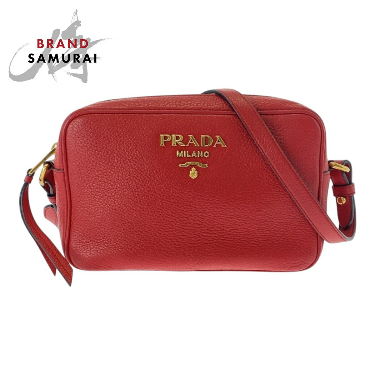PRADA レザーショルダーバッグ ロゴ レッド 楽天市場】赤(ブランドプラダ)(ショルダーバッグ