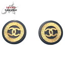 CHANEL シャネル ヴィンテージ 1993 ココマーク ブラック 黒 ゴールド プラスチック /メタル イヤリング レディース 502267 【中古】