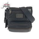 美品 TUMI トゥミ ALPHA BRAVO Barstow Crossbody ブラック ブラウン シルバー金具 ナイロン 222306HK2 ショルダーバ...