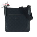 美品 GUCCI グッチ ブラック 黒 シルバー金具 GGキャンバス 122793 ショルダーバッグ ポシェット レディース 502425 【中古】