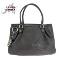 美品 GUCCI グッチ グッチシマ スーキー ダークブラウン ゴールド金具 レザー 296835 トートバッグ ショルダーバッグ レディース 504065 【中古】