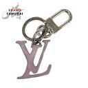 LOUIS VUITTON ルイヴィトン ポルトクレ LVシェイプ ピンク シルバー金具 ステンレススチール MP2615 キーホルダー レディース 50413...