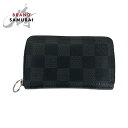 LOUIS VUITTON ルイヴィトン ダミエ グラフィット ジッピーコインパース ブラック グレー シルバー金具 PVC N63076 コインケース コンパ...