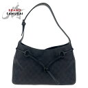 美品 GUCCI グッチ ホースビット ブラック 黒 GGキャンバス /レザー 101975 ショルダーバッグ レディース 504079 【中古】