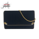 美品 GUCCI グッチ ヴィンテージ オールドグッチ ダブルG ブラウン ゴールド金具 ベロア ショルダーバッグ ポシェット レディース 504654 【中古】