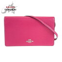 美品 COACH コーチ ピンク シルバー金具 レザー F30256 ショルダーバッグ ショルダーウォレット レディース 504603 【中古】