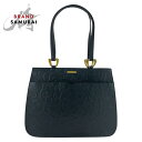 YVES SAINT LAURENT イヴ サンローラン ブラック 黒 ゴールド金具 レザー トートバッグ ショルダーバッグ レディース 504776 【中古】