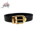 LOUIS VUITTON ルイヴィトン エピ サンチュール 85/34 ブラック 黒 ゴールド レザー /メタル M6832 ベルト 男女兼用 メンズ 505272 【中古】
