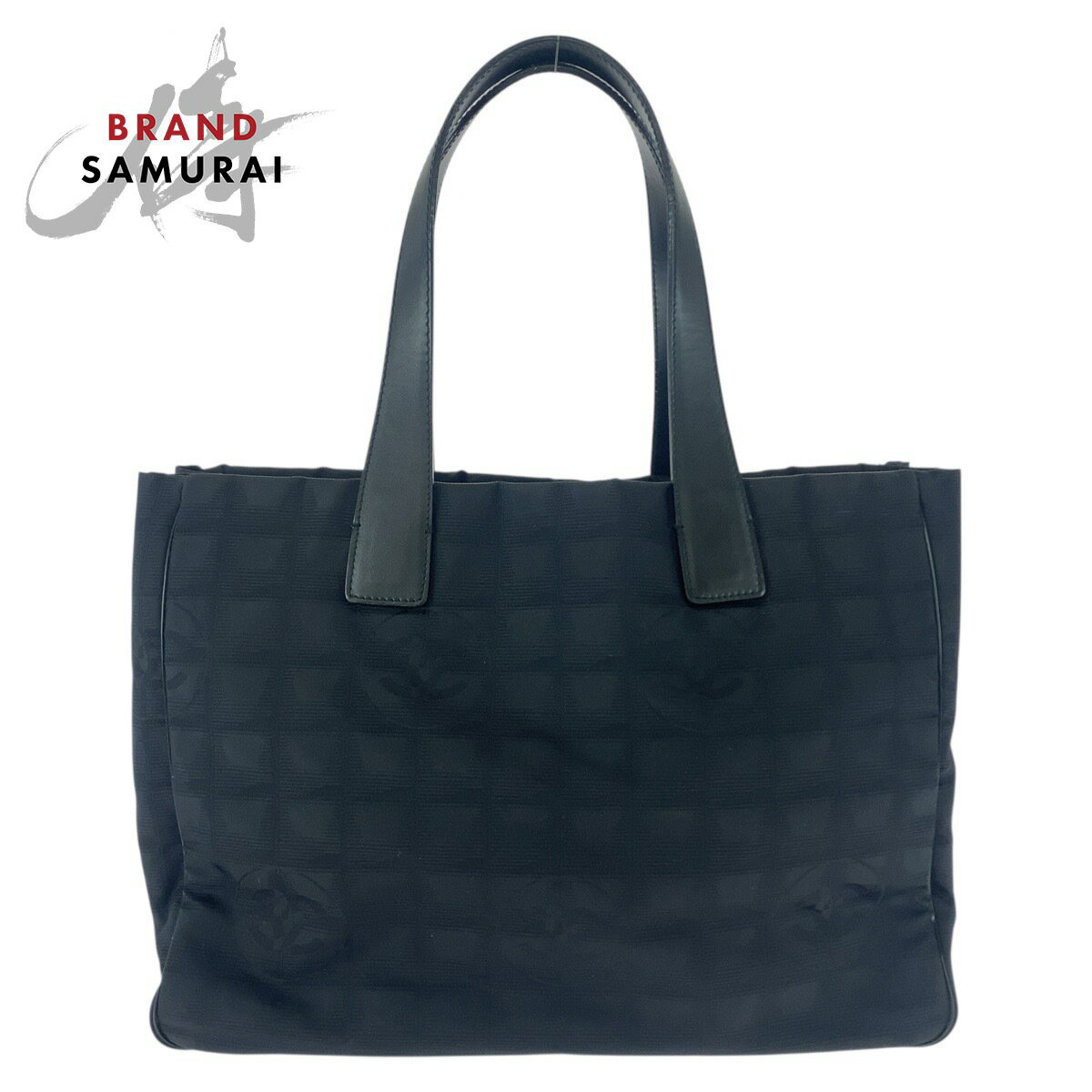 美品 CHANEL シャネル ニュートラベルライン ニュートラトートMM ブラック 黒 ゴールド金具 ナイロン /レザー トートバッグ ショルダーバッグ レディース 505912 【中古】