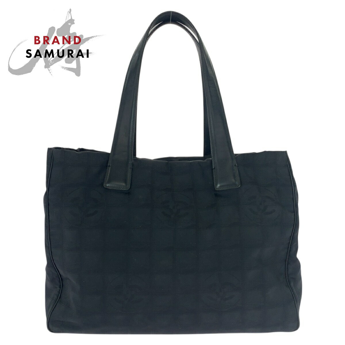 CHANEL シャネル ニュートラベルライン ニュートラトートMM ブラック 黒 ゴールド金具 ナイロン /レザー トートバッグ ショルダーバッグ レディース 505900 【中古】