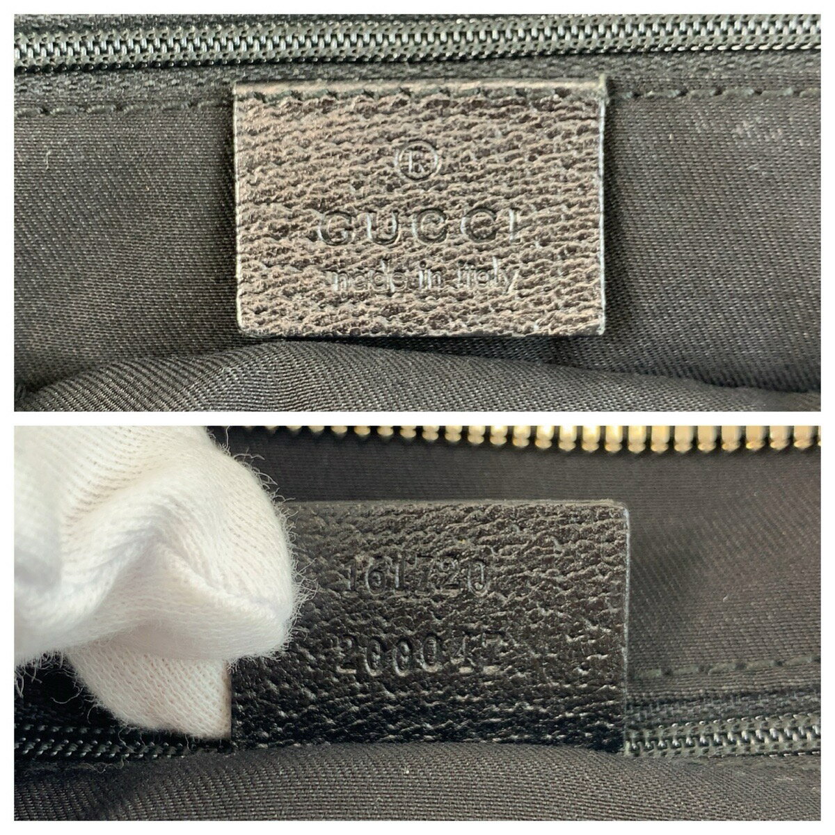 美品 GUCCI グッチ プリンシー ブラック 黒 ゴールド金具 GGキャンバス /レザー 161720 ショルダーバッグ ハンドバッグ レディース 600078 【中古】