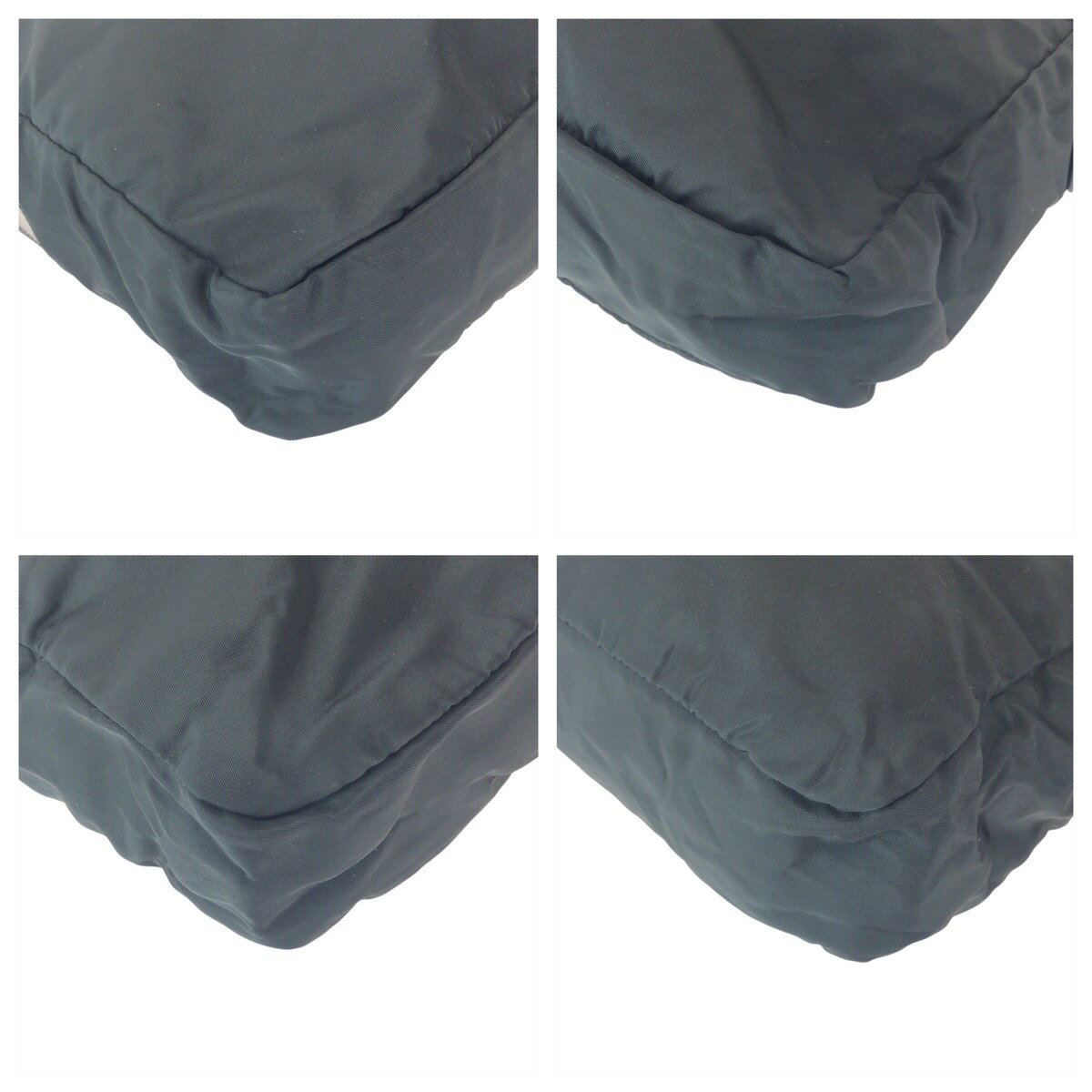 美品 PRADA プラダ テスート 三角ロゴプレート ブラック 黒 シルバー金具 ナイロン ショルダーバッグ ポシェット レディース 600086 【中古】