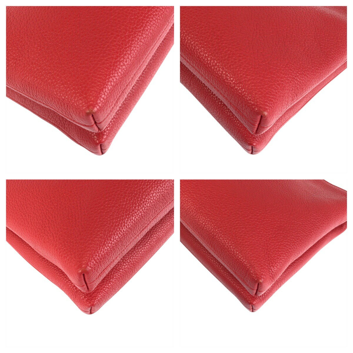 COACH コーチ レイラ レッド 赤 ガンメタ金具 レザー F38273 ショルダーバッグ ポシェット レディース 600879 【中古】