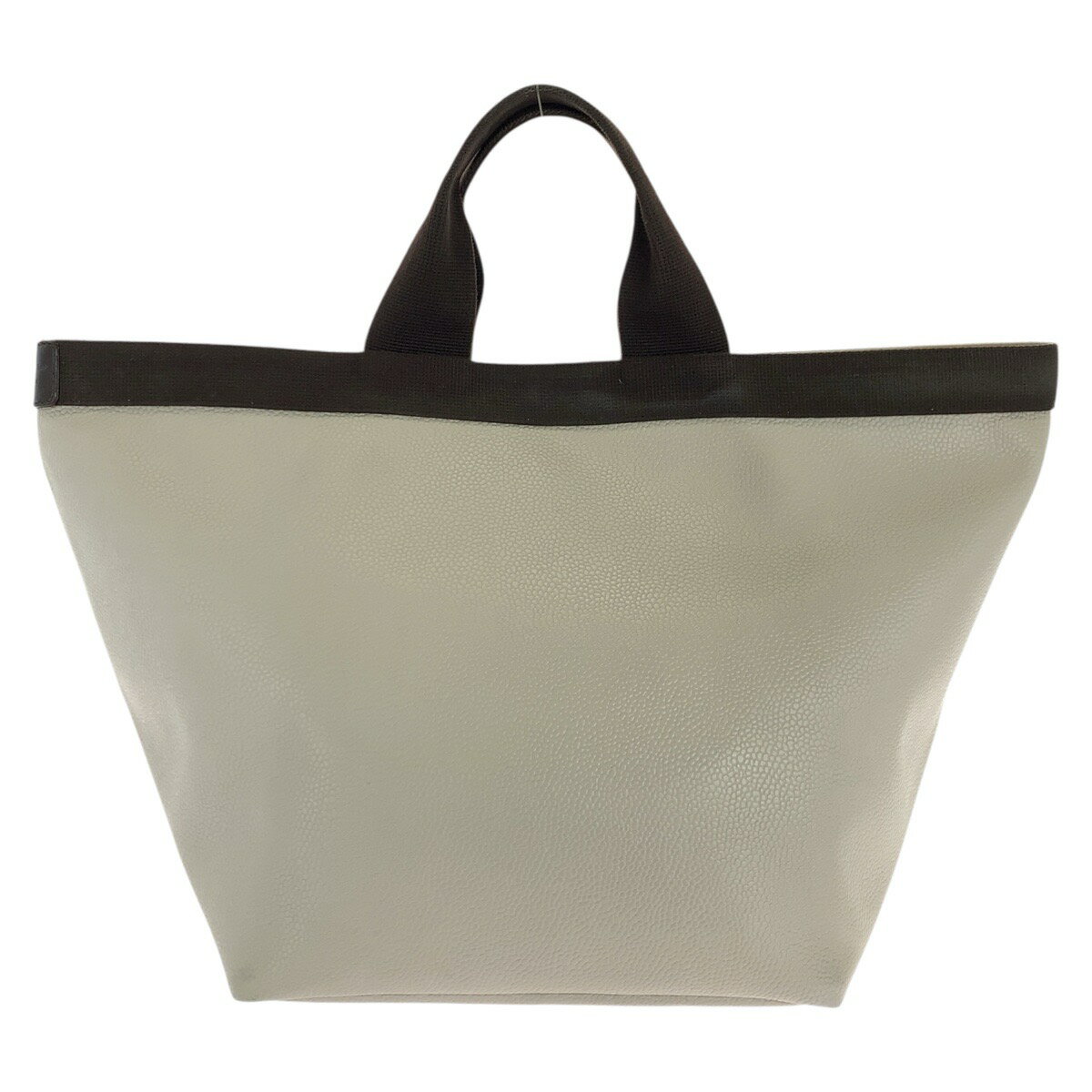 美品 Herve Chapelier エルベ シャプリエ ベージュ ダークブラウン シルバー金具 /...