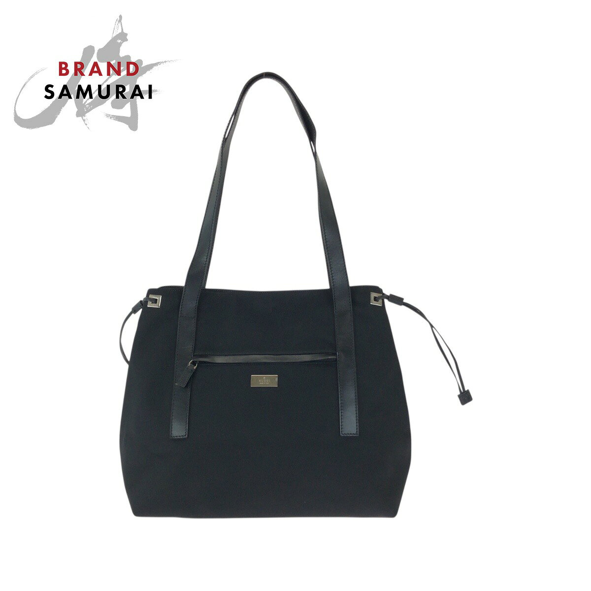 美品 GUCCI グッチ ブラック 黒 シルバー金具 ナイロン /レザー 019 0493 トートバッグ ショルダーバッグ レディース 601720 【中古】
