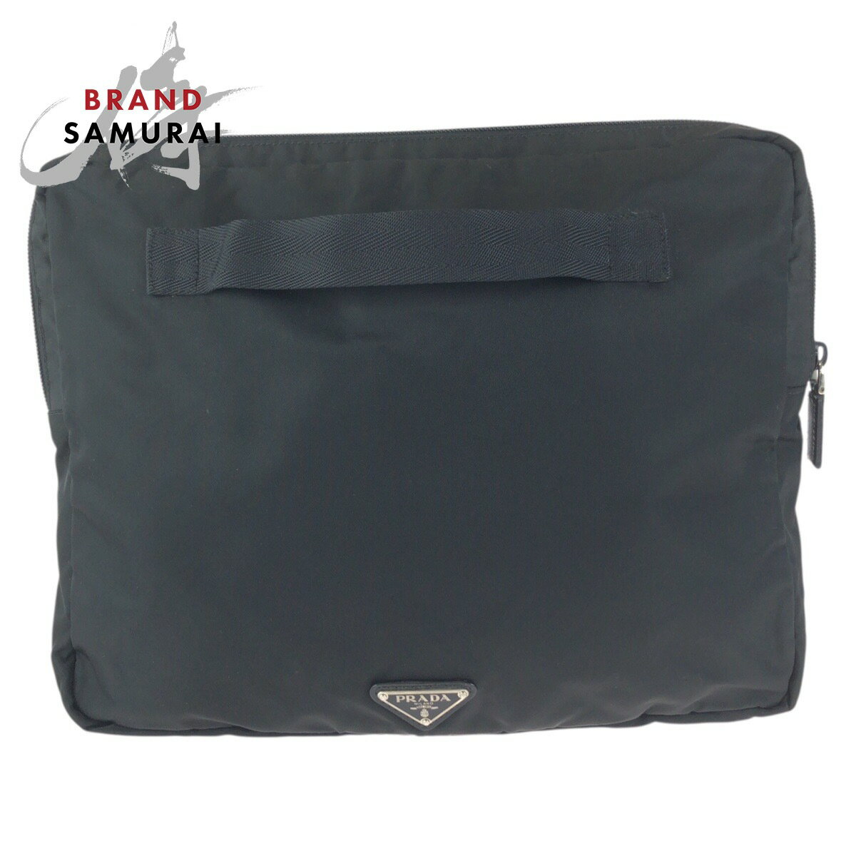 美品　プラダ　ブリーフケース　PCケース　ナイロン　三角ロゴプレート　PRADA PRADA（プラダ） 三角ロゴプレート ビジネスバッグ ブリーフケース