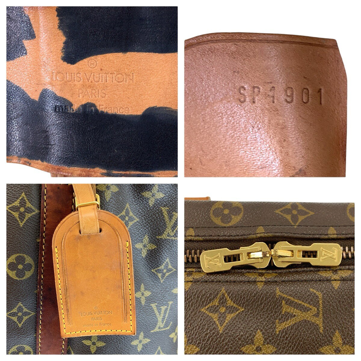 LOUIS VUITTON ルイヴィトン モノグラム シリウス 55 ブラウン ゴールド金具 PVC /レザー M41404 ボストンバッグ 旅行バッグ メンズ 602601 【中古】 brandshoploop-10059148 BRAND SAMURAI サンプル画像3