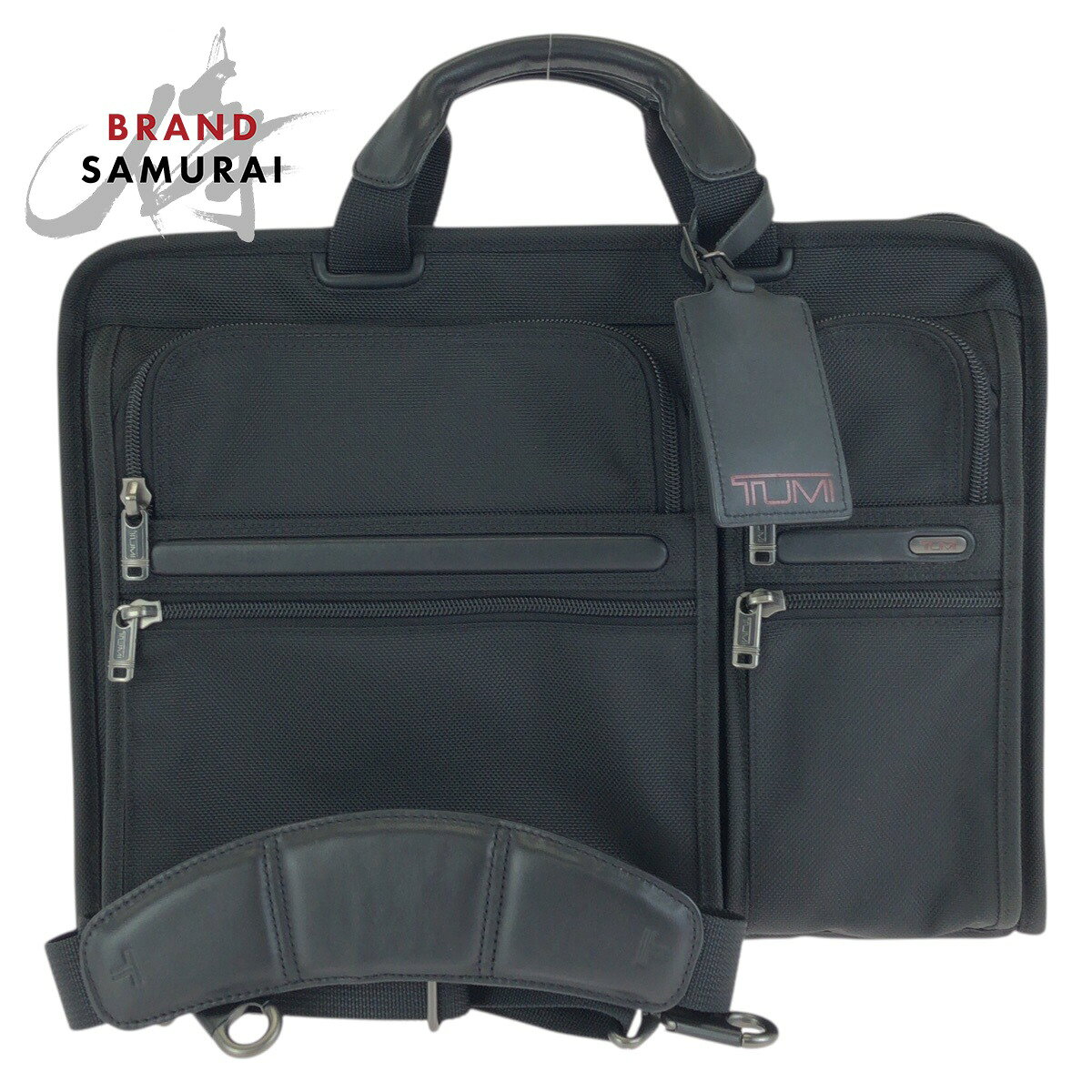 美品 TUMI トゥミ ALPHA 2way ブラック 黒 ガンメタ金具 ナイロン 26114D4  ...