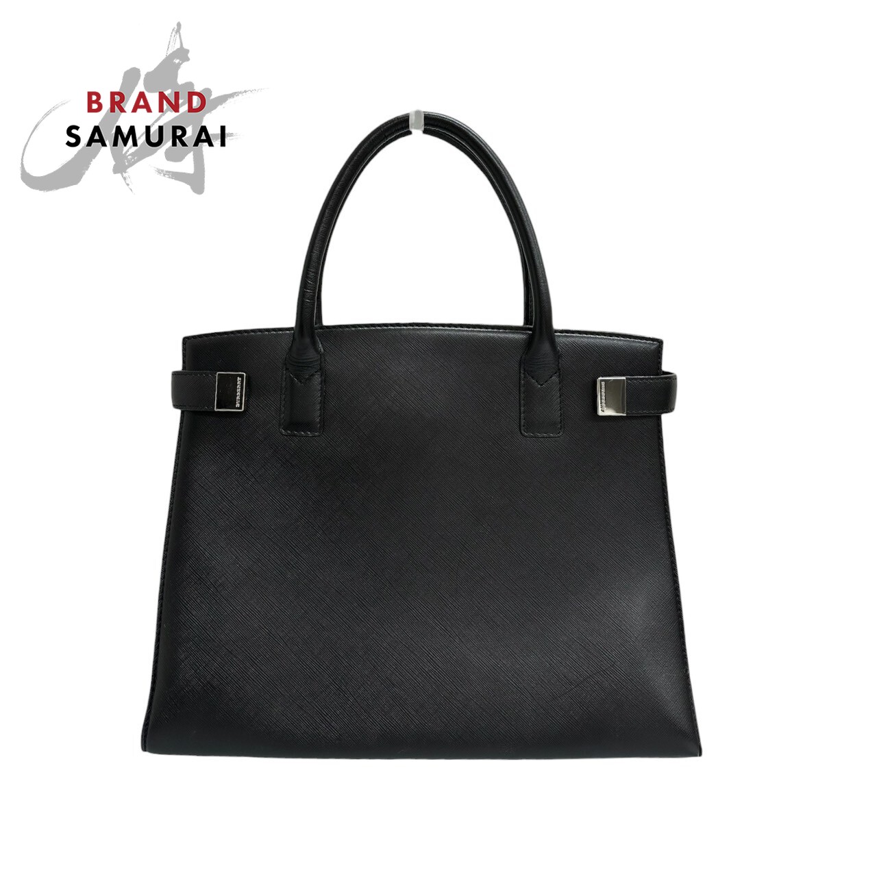 美品 BURBERRY バーバリー ブラック シルバー金具 レザー ハンドバッグ レディース S1-00139 中古 brandshoploop-10059713 BRAND SAMURAI パッケージ画像