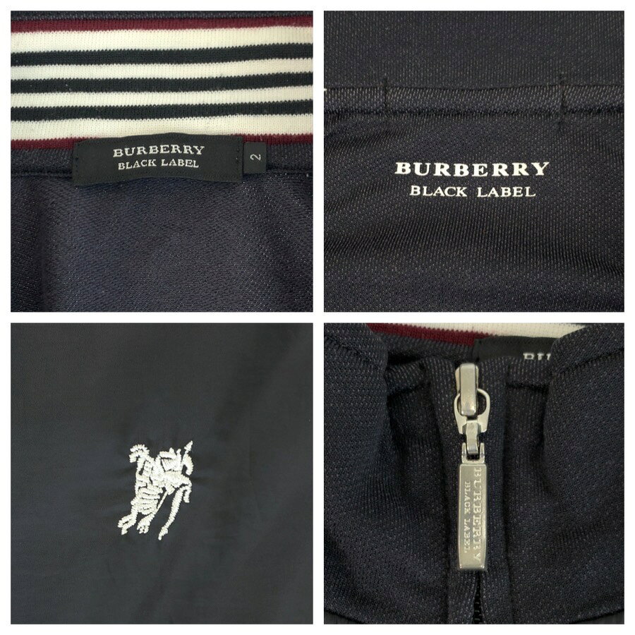 BURBERRY BLACK LABEL バーバリーブラックレーベル サイズ2 ブラック ホワイト ポリエステル コットン ポリ brandshoploop-10060423 BRAND SAMURAI サンプル画像3
