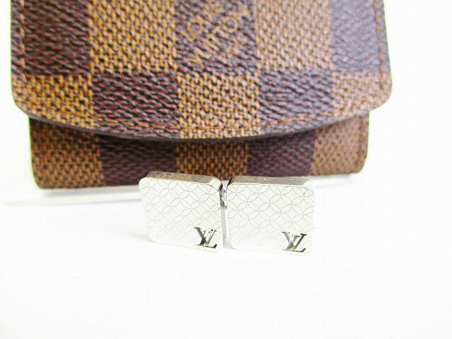 【超美品】 ルイヴィトン LOUIS VUITTON ブトン ドゥ マンシェット シャンゼリゼ カフス メンズ シルバー 【中古】