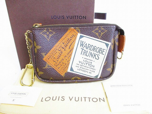 【未使用保管品】 ルイヴィトン LOUIS VUITTON モノグラム ラベルコレクション トゥルース・クレ 小銭入れ コインパース ポーチ 茶 【中古】