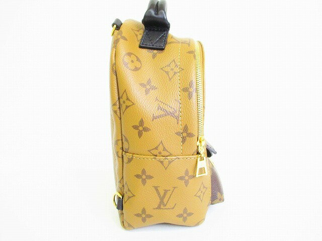 【未使用保管品】 ルイヴィトン LOUIS VUITTON モノグラム リバース パームスプリングス バックパック MINI リュックサック デイパック 茶 【中古】