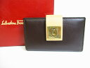 【未使用保管品】 サルバトーレ フェラガモ Salvatore Ferragamo レザー ガンチーニ ゴールド金具 6連 キーケース 【中古】(4)