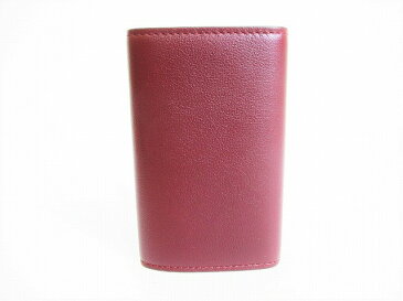【未使用保管品】 カルティエ Cartier マスト ドゥ カルティエ カーフレザー 6連 キーケース キーリング メンズ レディース ボルドー 【中古】