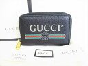 【展示保管品】 グッチ GUCCI ロゴプリント レザー 小銭入れ コインパース コインケース メンズ レディース 【中古】