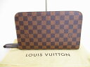 【未使用保管品】 ルイヴィトン LOUIS VUITTON ダミエ サンルイ セカンドバッグ クラッチバッグ 書類カバン メンズ レディース エベヌ 【中古】