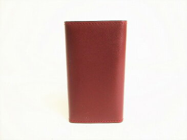 【未使用保管品】 カルティエ Cartier マスト ドゥ カルティエ カーフレザー 6連 キーケース キーリング メンズ レディース ボルドー 【中古】