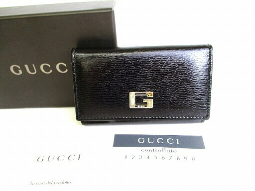 【希少】 【未使用保管品】 グッチ GUCCI ヴィンテージ Gロゴ レザー 6連 キーケース キーリング メンズ レディース 黒 【中古】 【希少】 【未使用保管品】 グッチ GUCCI ヴィンテージ Gロゴ レザー 6連 キーケース キーリング メンズ レディース 黒 【中古】