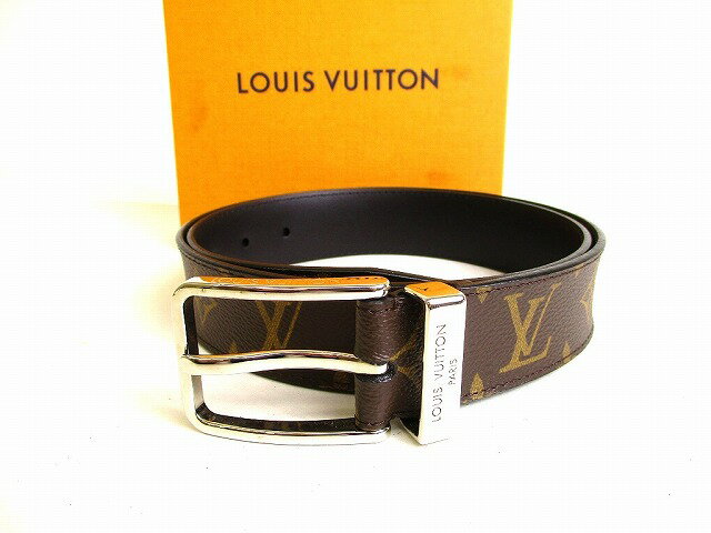 【新品同様】 ルイヴィトン LOUIS VUITTON モノグラム サンチュール ポンヌフ 35MM ベルト メンズ レディース 【中古】