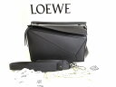 【展示保管品】 ロエべ LOEWE パズルバッグ クラシックカーフ ハンドバッグ ショルダーバッグ 斜めかけバッグ 2Wayバッグ ブラック 【中古】