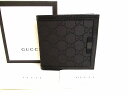 【新古品】 グッチ GUCCI GG ナイロン×レザー 2つ折り 財布 コンパクト財布 メンズ レディース 黒 【中古】