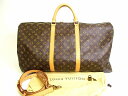 【新古品】 ルイヴィトン LOUIS VUITTON モノグラム キーポル60 バンドリエール ボストンバッグ 旅行カバン 2Way メンズ レディース 【中古】