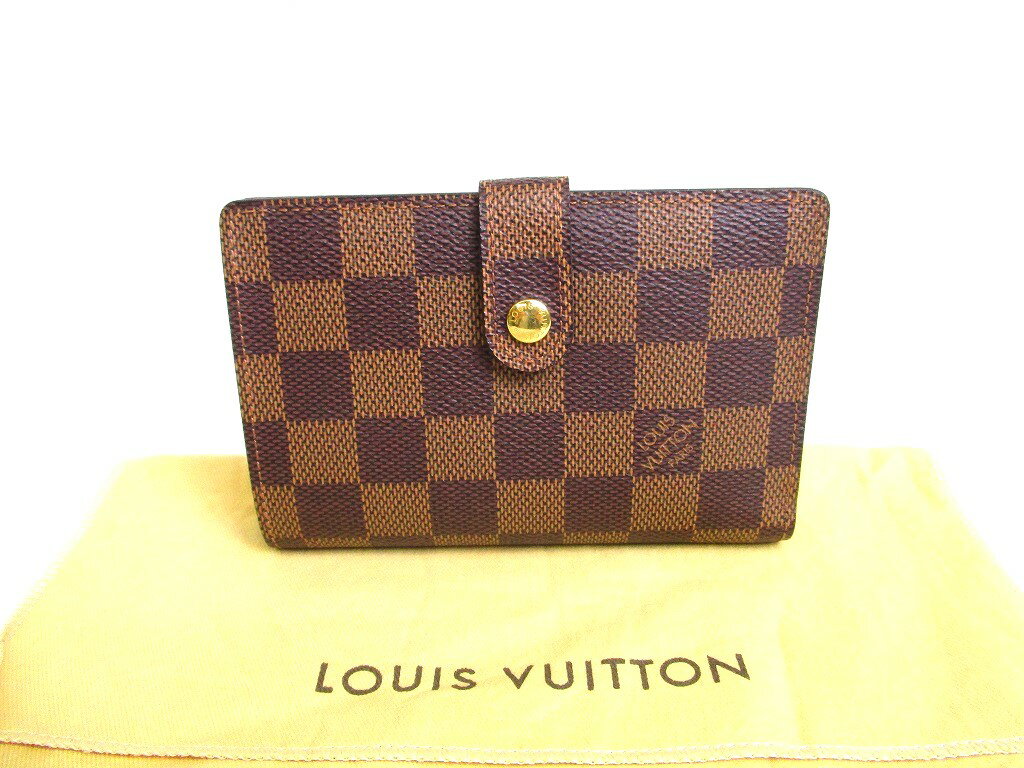 【新品同様】 ルイヴィトン LOUIS VUITTON ダミエ ポルトフォイユ ヴィエノワ 2つ折り 財布 コンパクトウォレット 【中古】