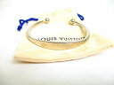 【未使用保管品】 ルイヴィトン LOUIS VUITTON モノグラム 真鍮 ジョンク・モノグラム ブレスレット メンズ レディース シルバー 【中古】