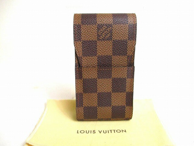 【未使用保管品】 ルイヴィトン LOUIS VUITTON ダミエ エテュイ シガレット タバコケース タバコ入れ シガレットケース メンズ レディース 【中古】