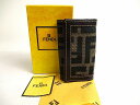 【未使用保管品】 フェンディ FENDI ズッカ キャンバス ゴールド金具 6連 キーケース キーリング メンズ レディース 【中古】