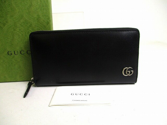 ☆GUCCI☆エレガント♪GGマーモント ジップアラウンド 長財布 楽天市場】GGマーモント レザー ジップアラウンドウォレットの通販