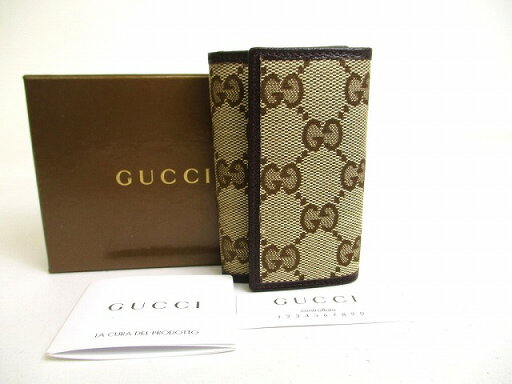 【新品同様】 グッチ GUCCI GGキャンバス 6連 キーケース キーリング メンズ レディース ベージュ 【中古】 【新品同様】 グッチ GUCCI GGキャンバス 6連 キーケース キーリング メンズ レディース ベージュ 【中古】