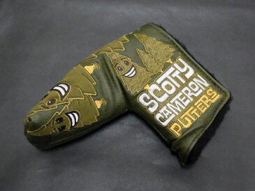 【送料無料・代引き手数料無料】【未使用 S品】【限定品♪】 SCOTTY CAMERON スコッティキャメロン 2018 マスターズ限定 TEES N TREES パター用 ヘッドカバー ピン型 パターカバー