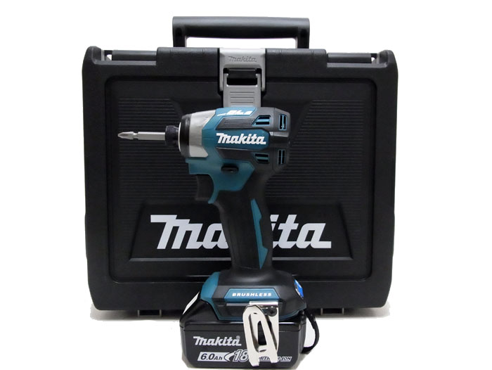    マキタ makita 充電式インパクトドライバ TD173DRGX ブルー リチウムイオンバッテリ 18V 6.0Ah セット品 バッテリ2個・充電器付き