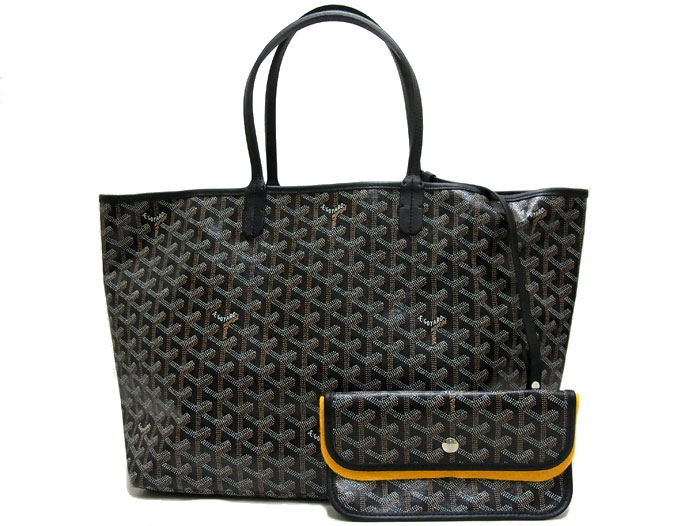 【送料・代引き手数料無料】【中古】【美品】 ゴヤール・GOYARD サンルイPM トートバッグ AMALOUIS PM 01 ブラック BLACK