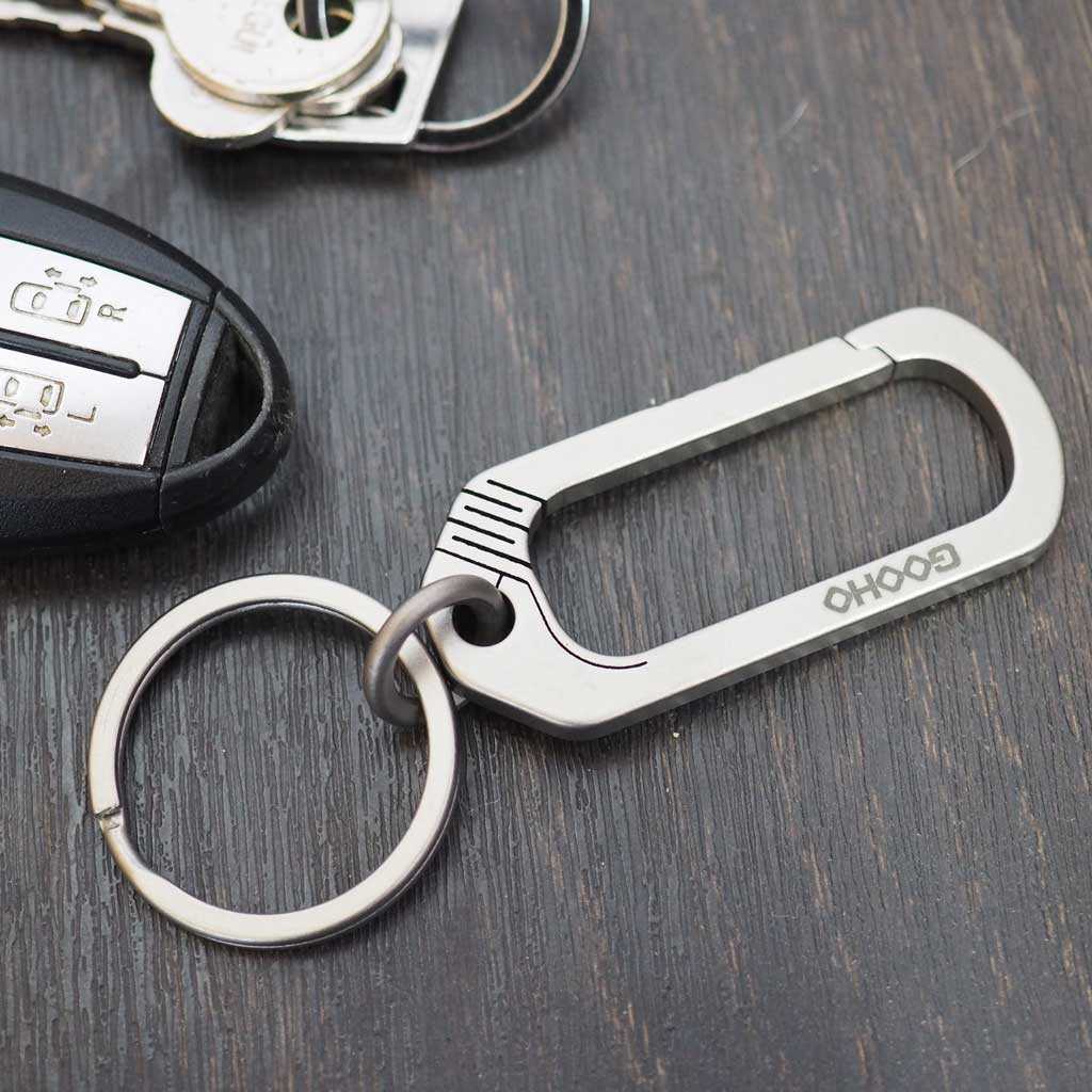 グッホ GOOHO チタン製カラビナキーホルダー【新品】 ハンドメイド部品/DIYパーツ