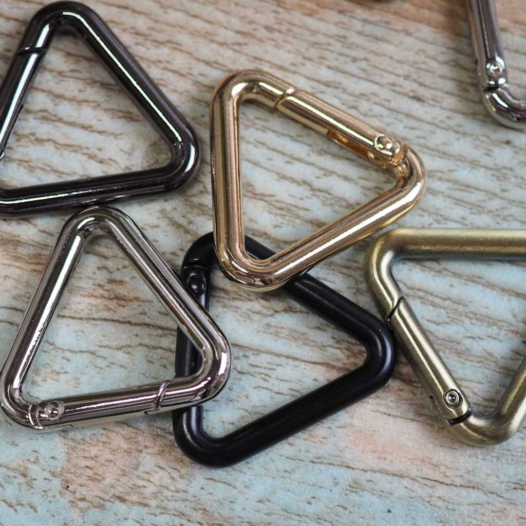 三角カラビナ トライアングル/フック/三角カン キーホルダー/キーリング/ハンドメイド/アクセサリー部品 GOOHO(グッホ)【大】